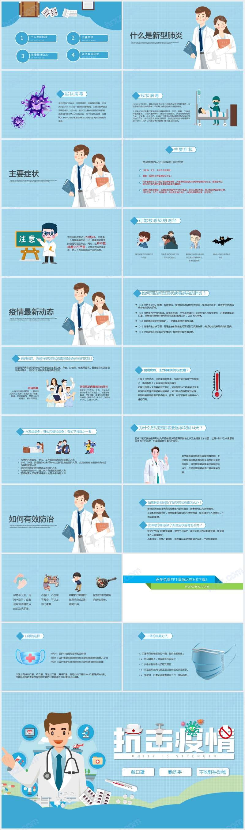 讲好科学防控疫情知识PPT