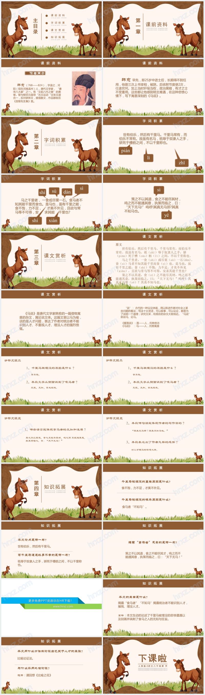 马说PPT优秀课件 马说PPT优秀课件