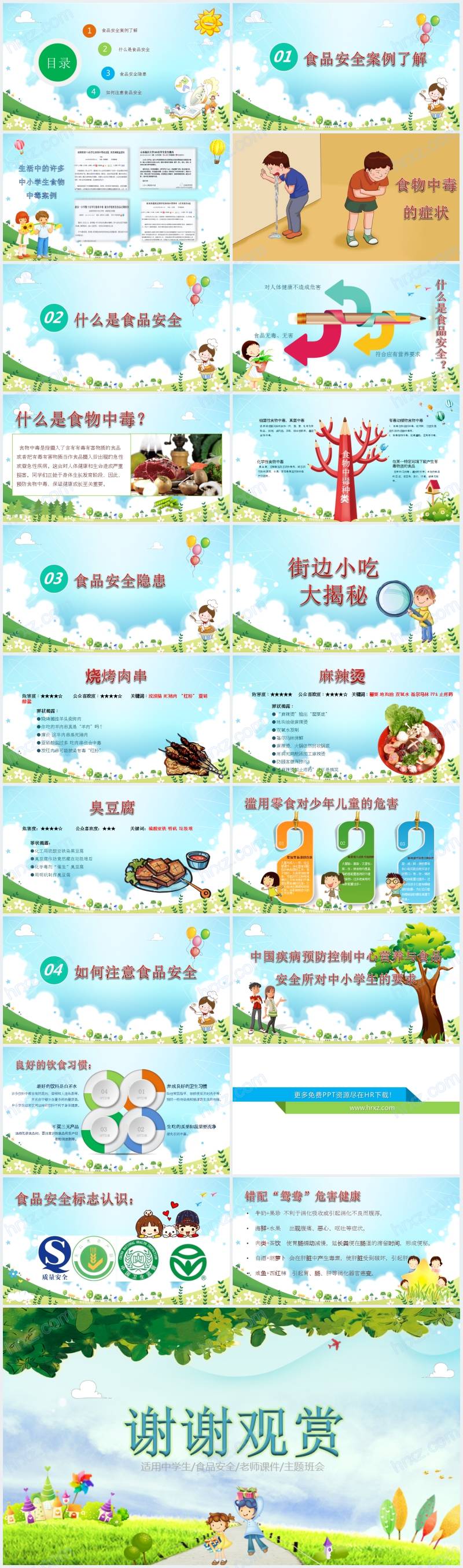 中小学食品安全健康主题班会PPT 中小学食品安全健康主题班会PPT