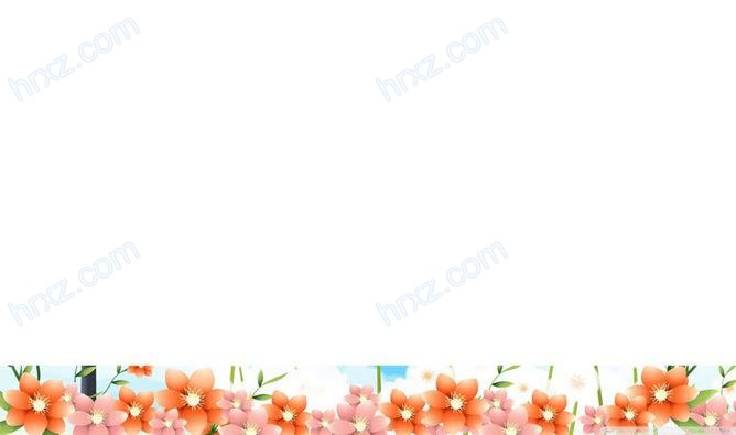 唯美蓝天白云花朵PPT背景图片素材 唯美蓝天白云花朵PPT背景图片素材