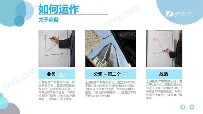 精美影视公司艺人公司介绍PPT模板 精美影视公司艺人公司介绍PPT模板