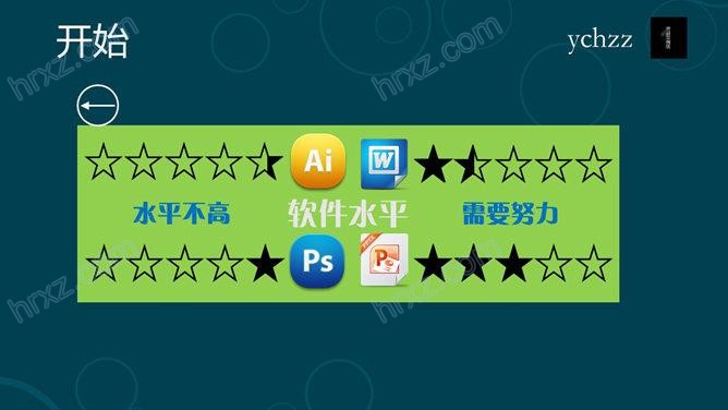 Win8风格自我介绍PPT模板 Win8风格自我介绍PPT模板