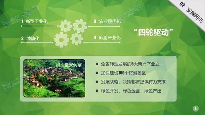 发现中国贵州生态旅游启动报告PPT模板 发现中国贵州生态旅游启动报告PPT模板