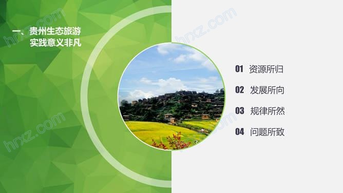 发现中国贵州生态旅游启动报告PPT模板 发现中国贵州生态旅游启动报告PPT模板
