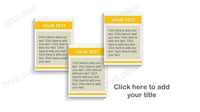 卡片效果幻灯片文本框素材截图