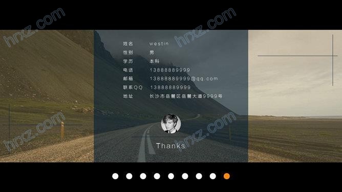 欧美时尚全图型个人简历PPT模板 欧美时尚全图型个人简历PPT模板