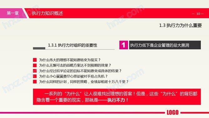 工作责任心与执行力的培训PPT模板 工作责任心与执行力的培训PPT模板