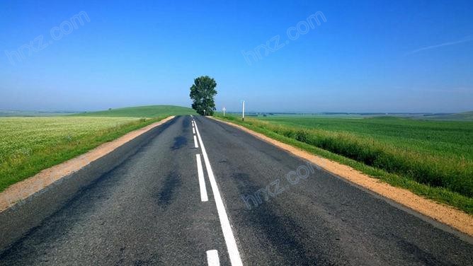 道路公路在路上ppt背景素材 Hr下载