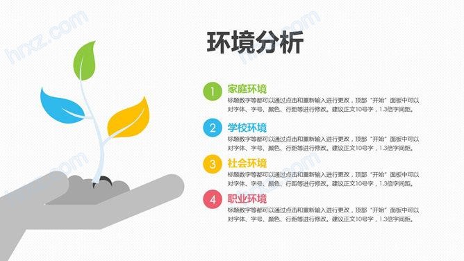 会计类swot职业规划分析PPT模板 会计类swot职业规划分析PPT模板