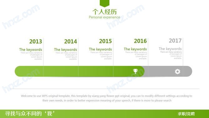 与众不同的简历PPT模板 与众不同的简历PPT模板