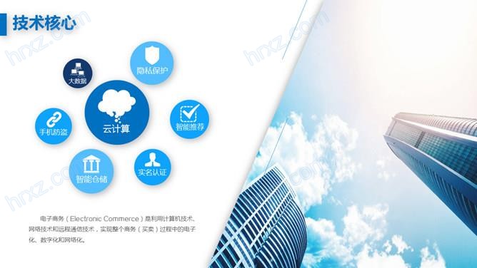 蓝色科技风商业计划书创业融资商业PPT模板 蓝色科技风商业计划书创业融资商业PPT模板