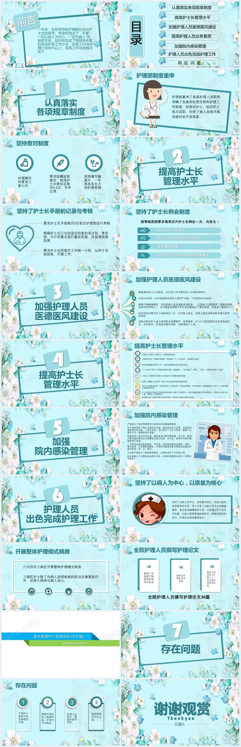 护士长年终述职报告PPT形式 护士长年终述职报告PPT形式