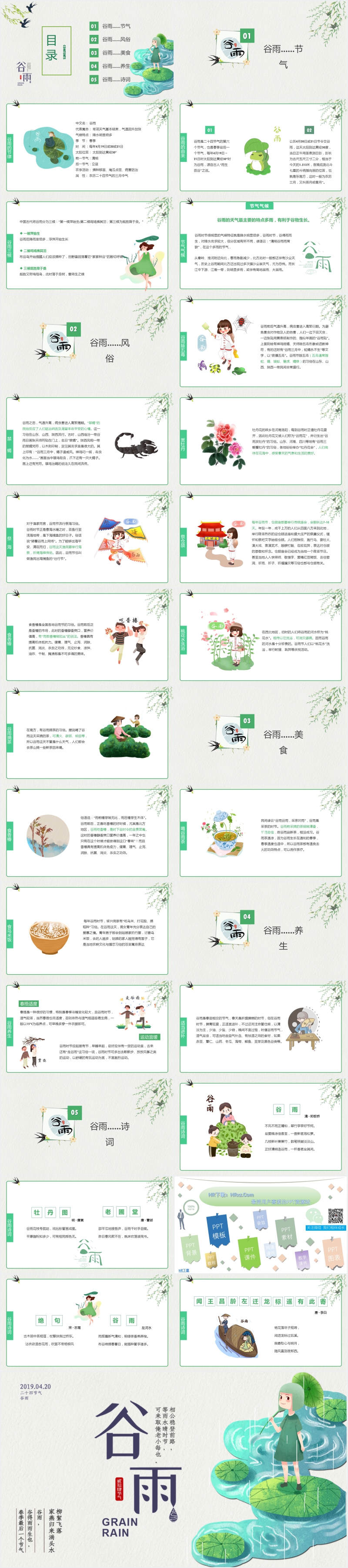 二十四节气谷雨教学教案PPT课件 二十四节气谷雨教学教案PPT课件