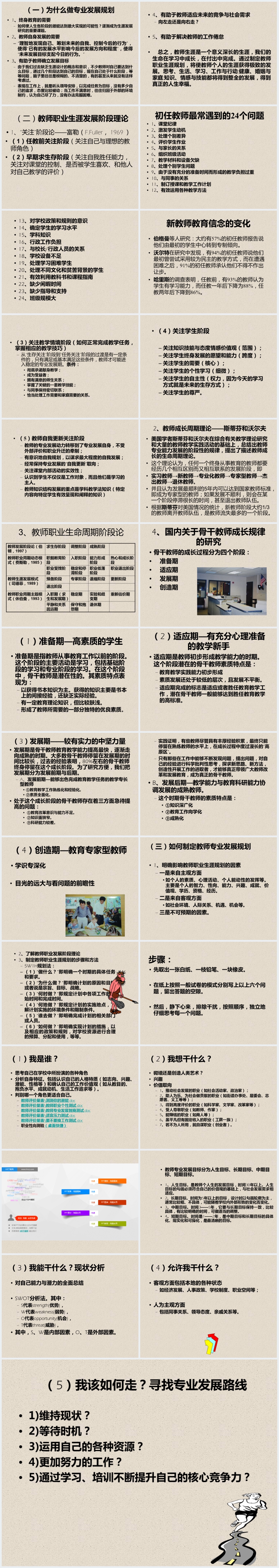 新教师个人发展规划主题培训PPT模板 新教师个人发展规划主题培训PPT模板