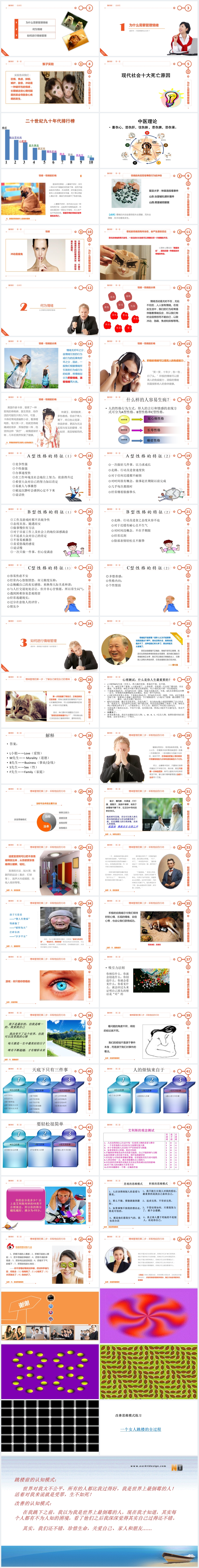 情绪的自我管理培训PPT模 情绪的自我管理培训PPT模