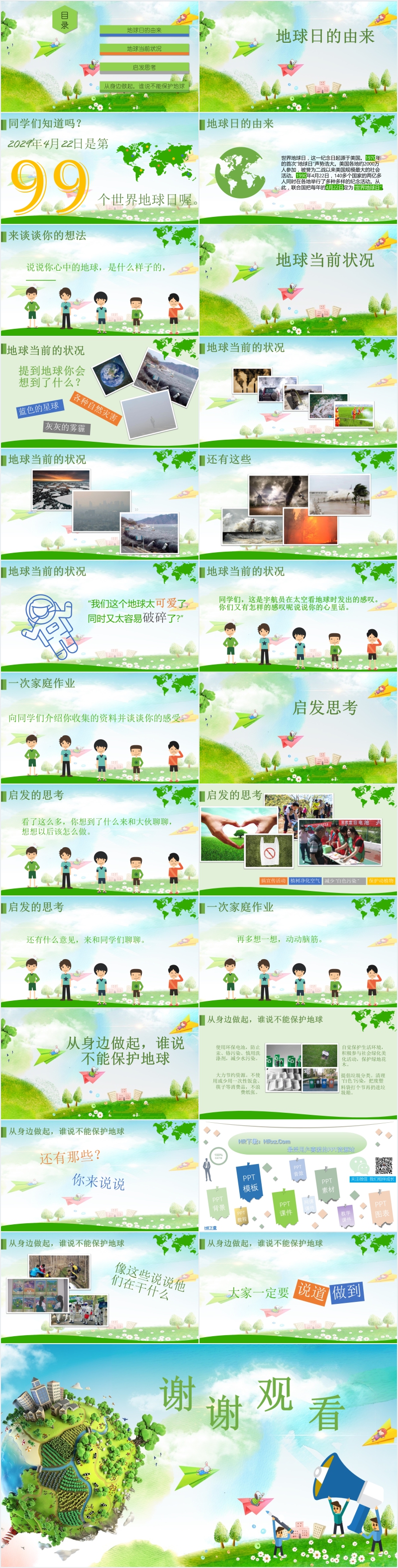 二年级世界地球日PPTPPT课件 二年级世界地球日PPTPPT课件