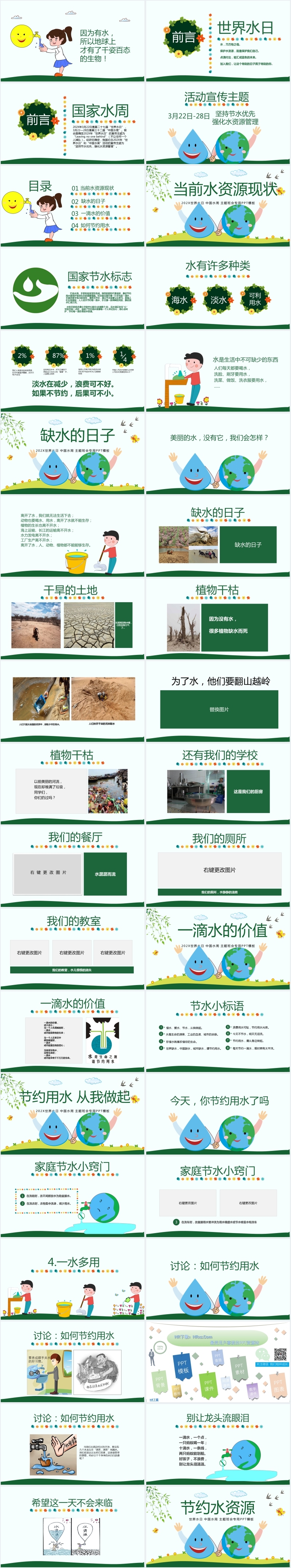 小学生节约用水主题班会PPT课件 小学生节约用水主题班会PPT课件