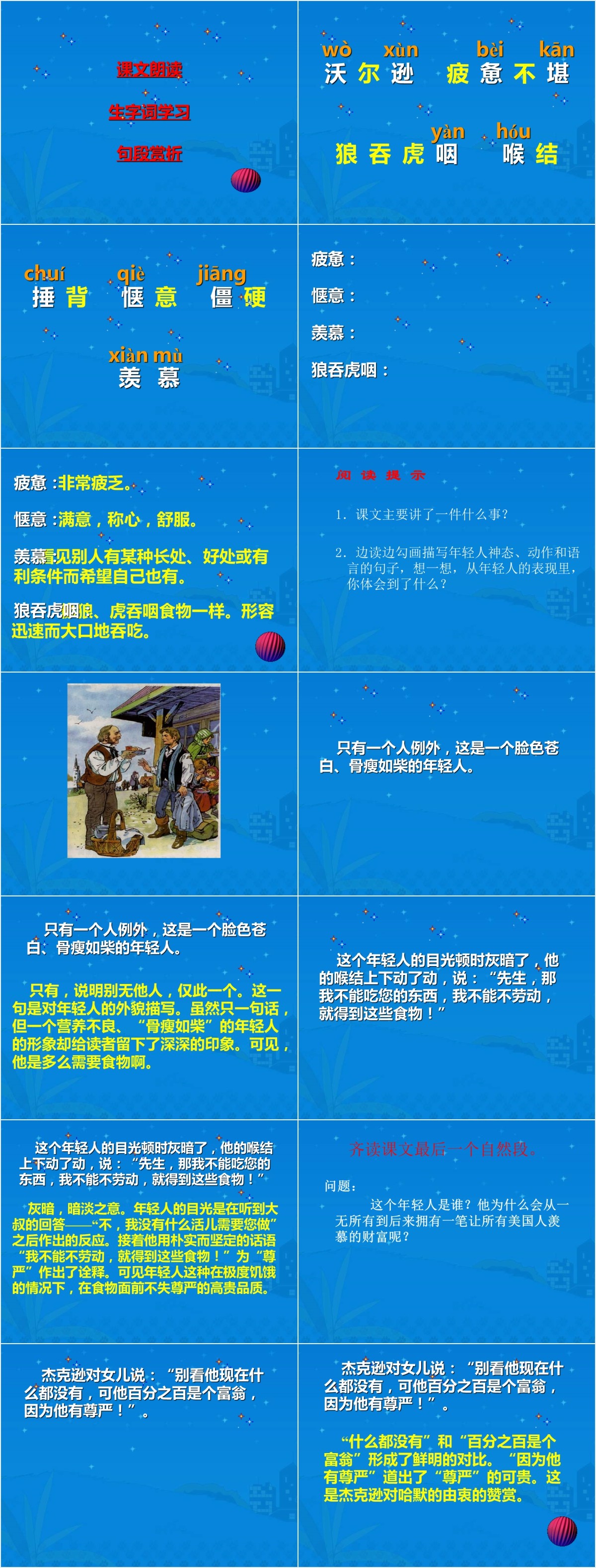 四年级语文尊严PPT课件 四年级语文尊严PPT课件