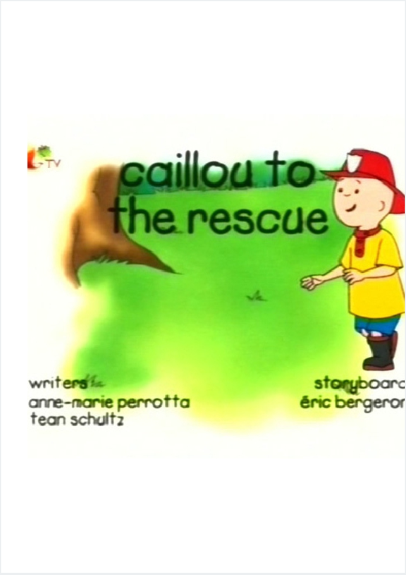 caillou to the rescue英文绘本PPT课件截图