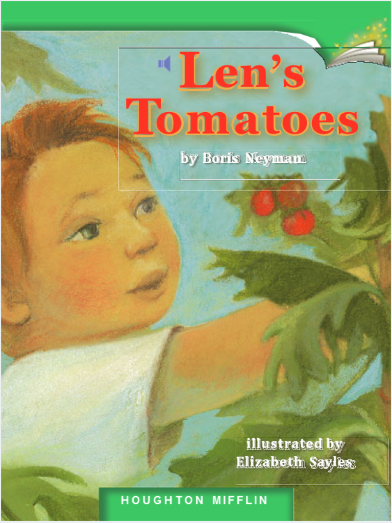 Len's tomatoes英文绘本PPT课件截图