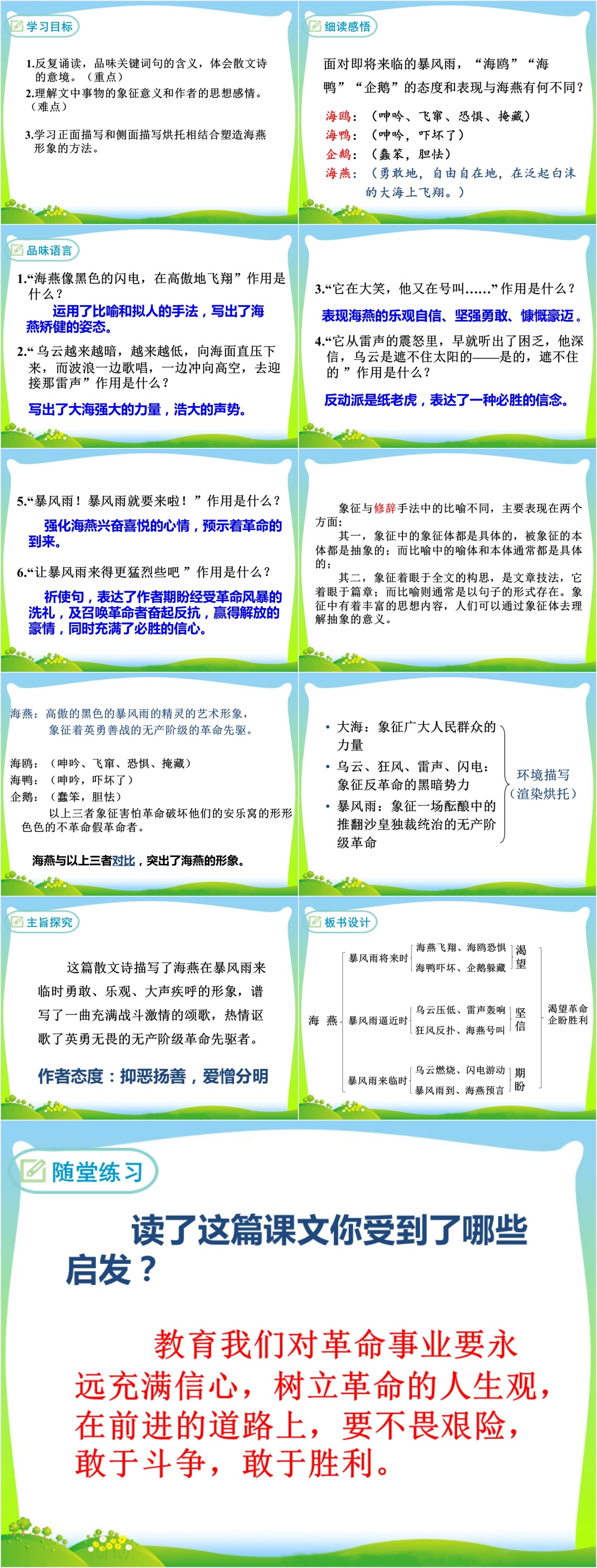 第二课时海燕教案PPT优秀课件 第二课时海燕教案PPT优秀课件