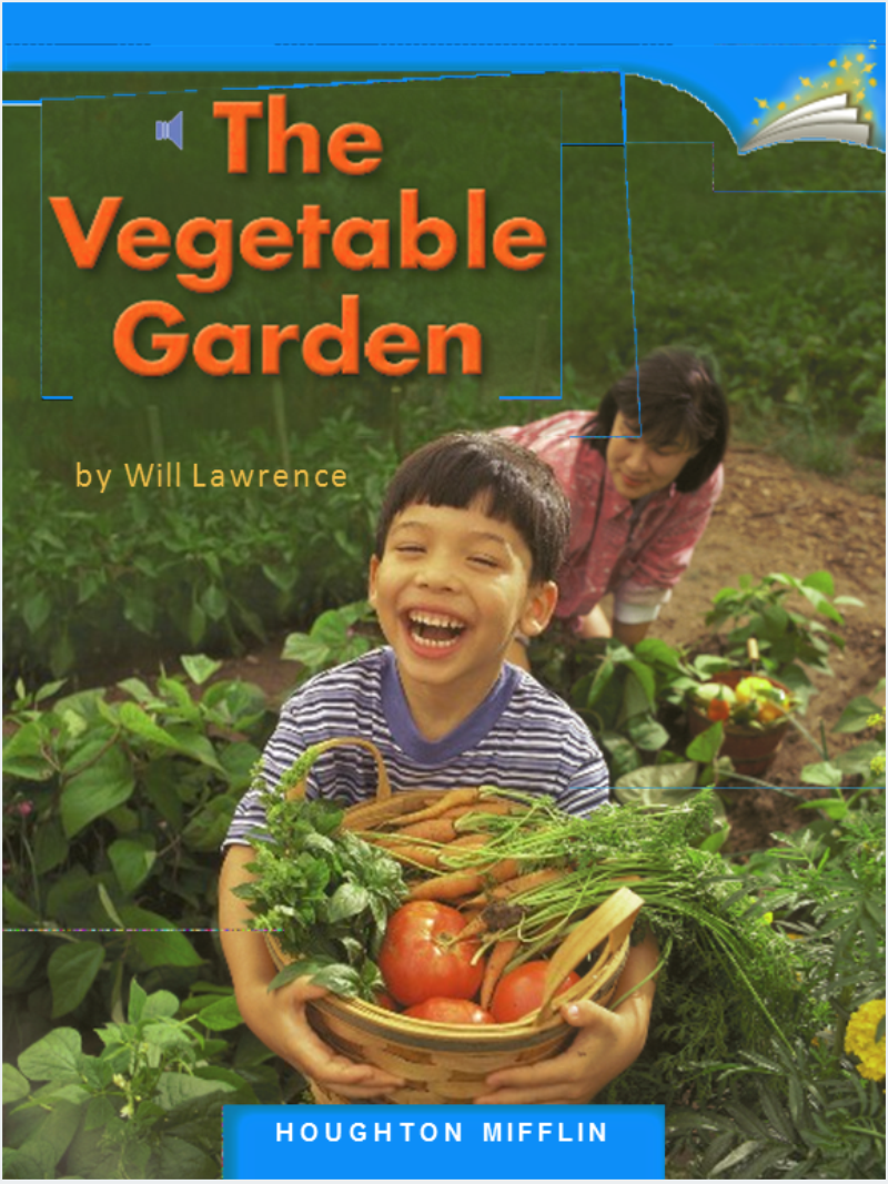 the Vegetable garden英文绘本PPT课件截图