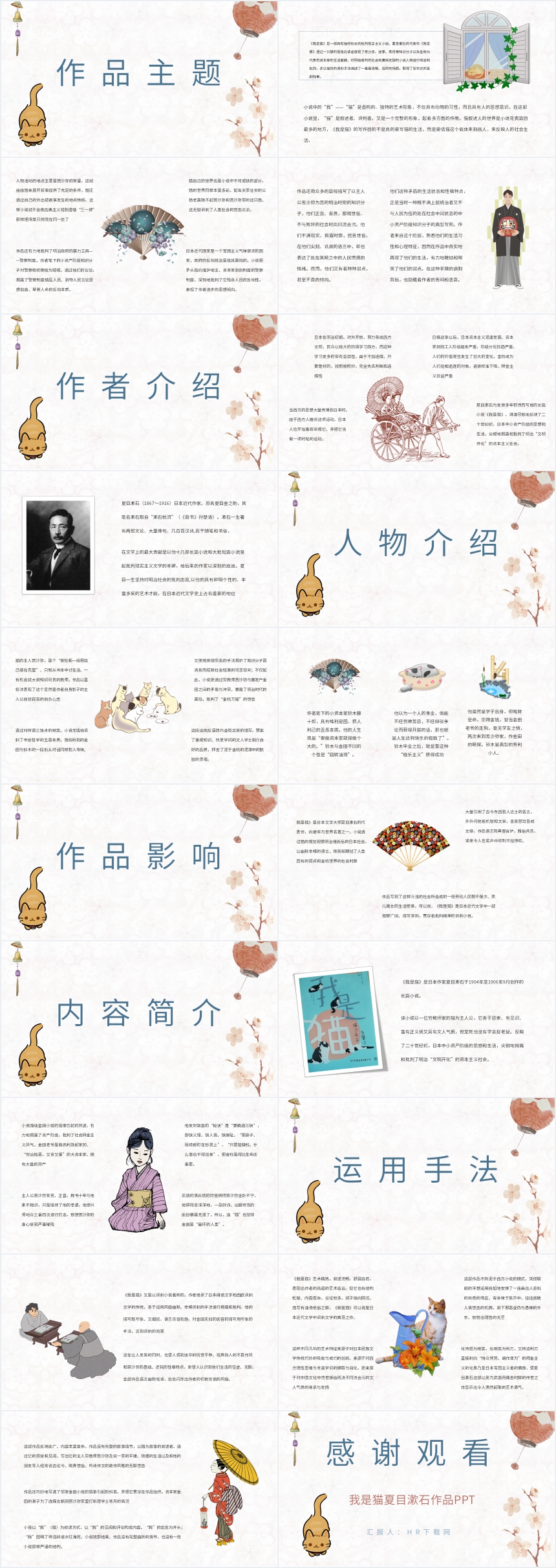 我是猫夏目漱石作品PPT 我是猫夏目漱石作品PPT