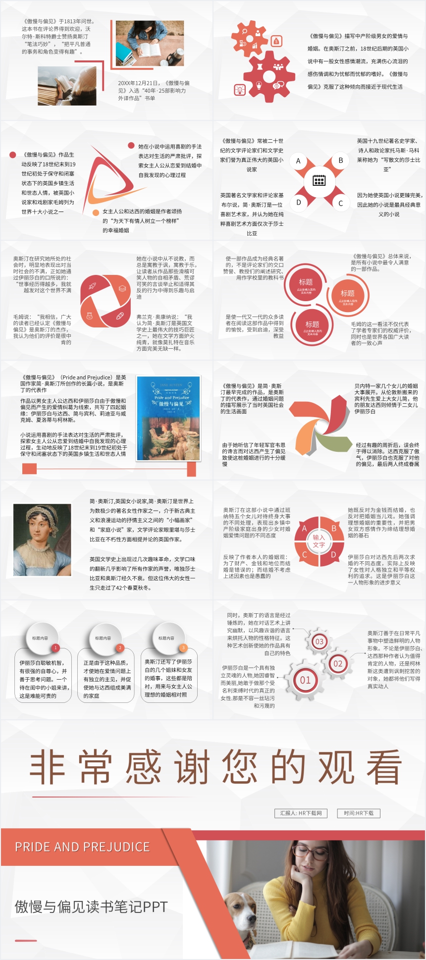 傲慢与偏见读书笔记PPT 傲慢与偏见读书笔记PPT