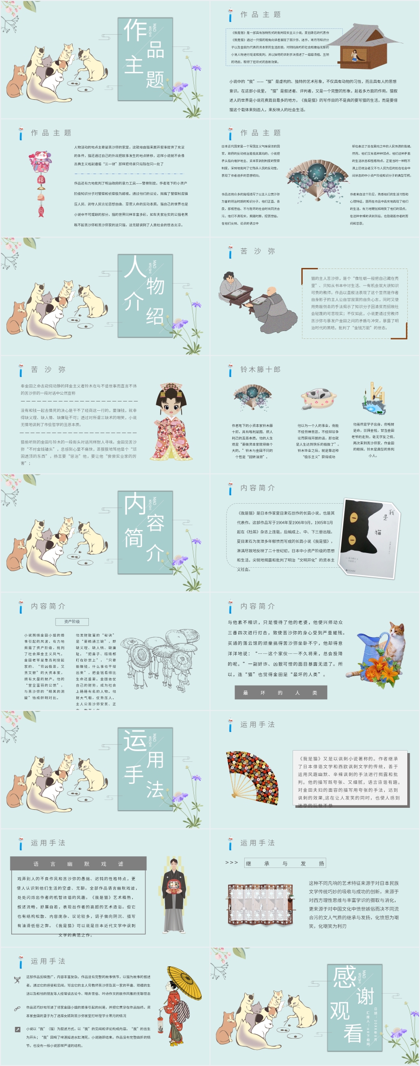我是猫心得体会PPT 我是猫心得体会PPT