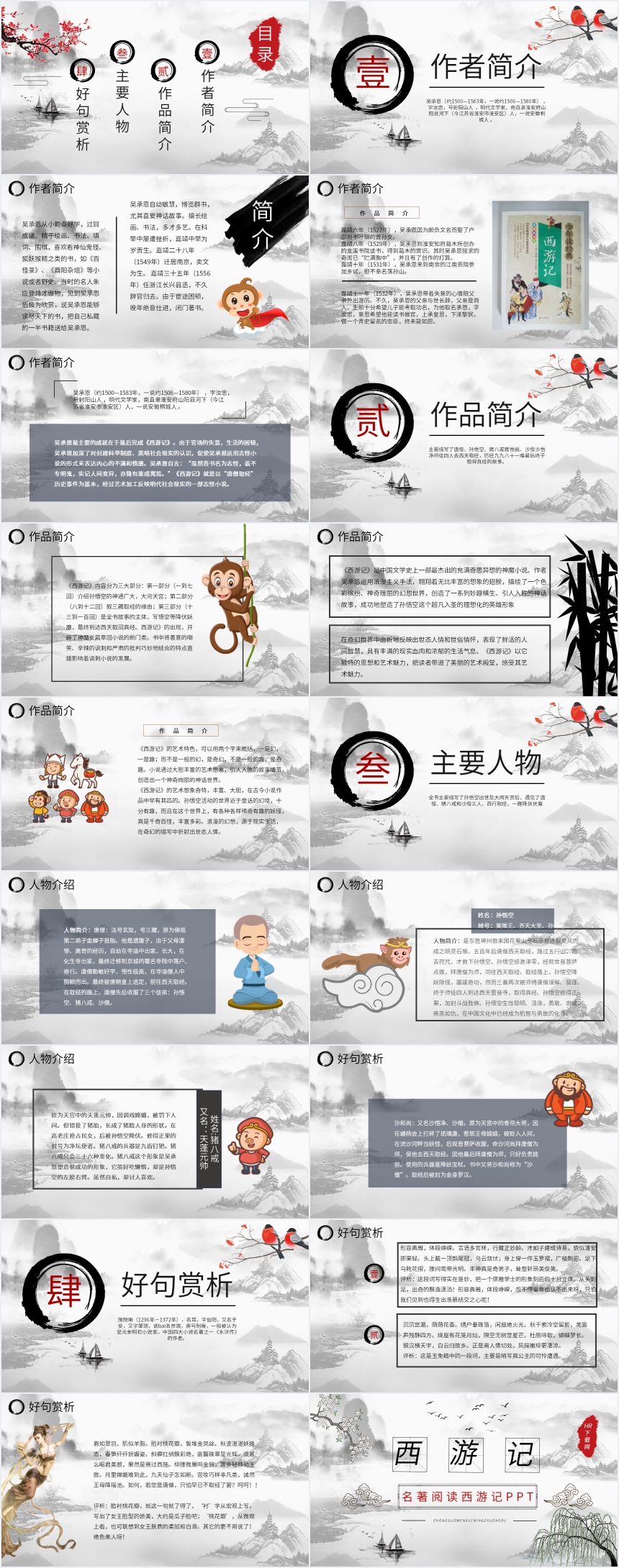 名著阅读西游记PPT 名著阅读西游记PPT