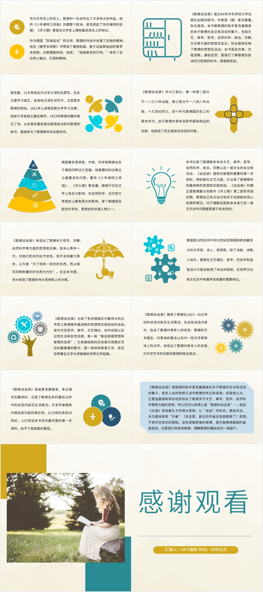 歌德谈话录读书报告PPT 歌德谈话录读书报告PPT