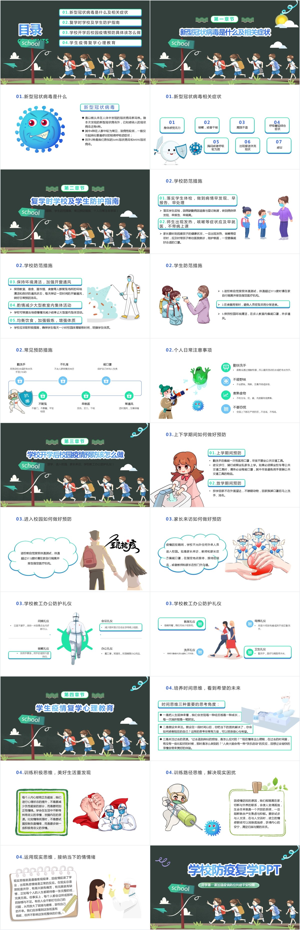 学校防疫复学PPT 学校防疫复学PPT