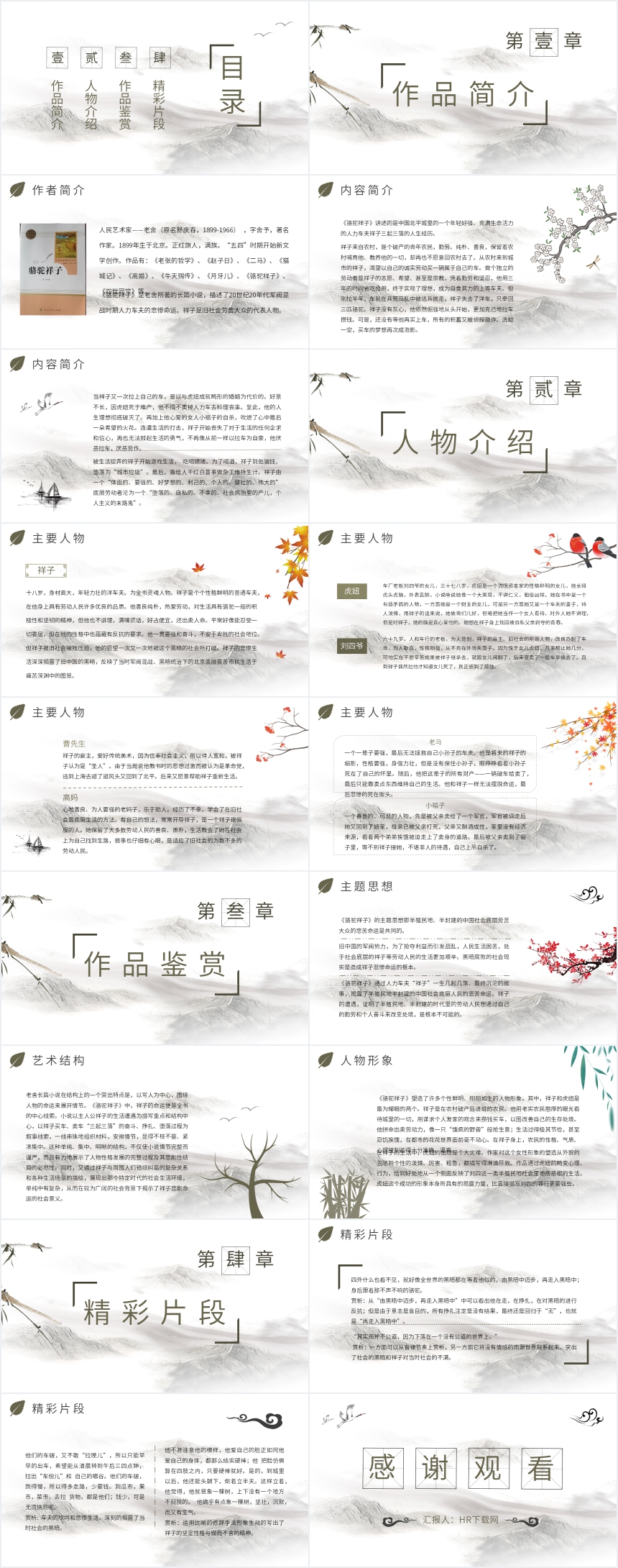 骆驼祥子教学PPT 骆驼祥子教学PPT