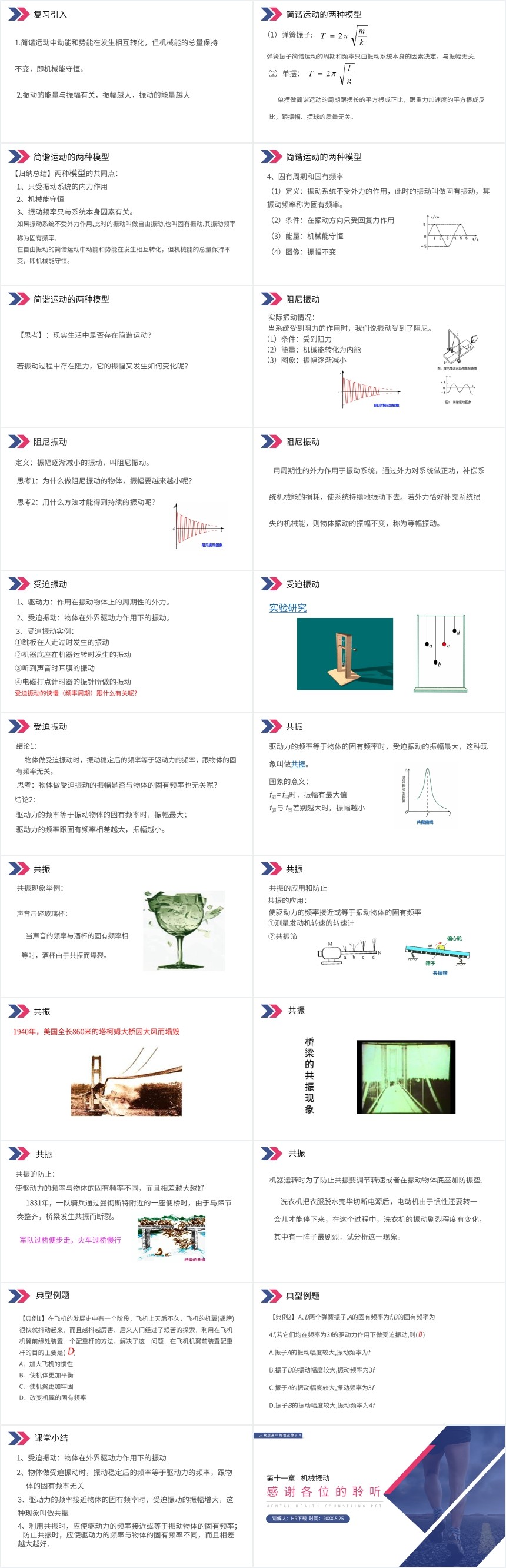 外力作用下的振动PPT课件 外力作用下的振动PPT课件