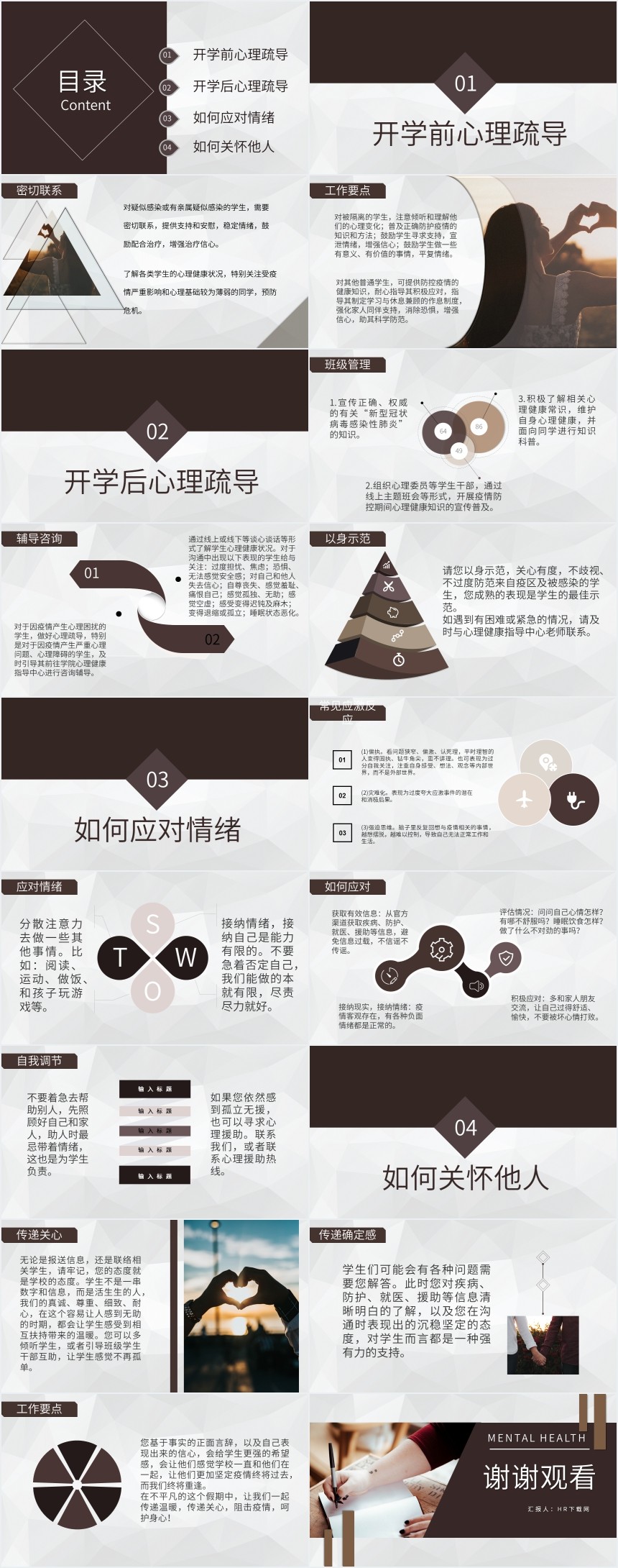 疫情心理健康教育疏导PPT 疫情心理健康教育疏导PPT