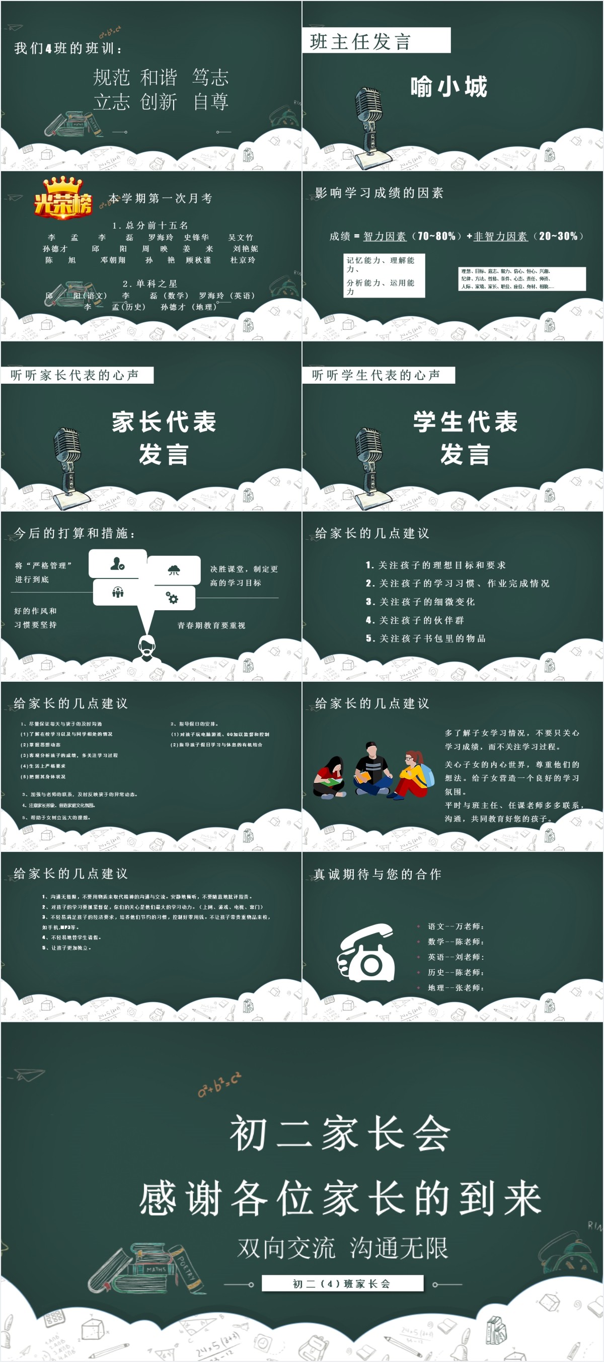 初二期中考试家长会ppt课件 初二期中考试家长会ppt课件