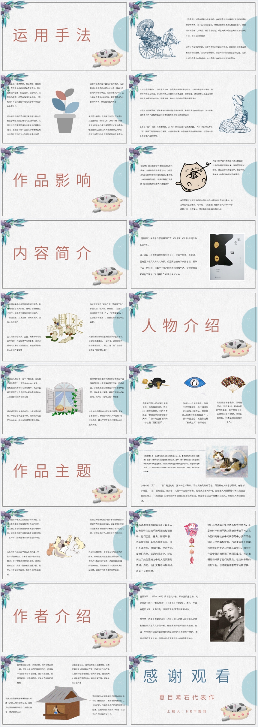 我是猫小说推荐PPT 我是猫小说推荐PPT