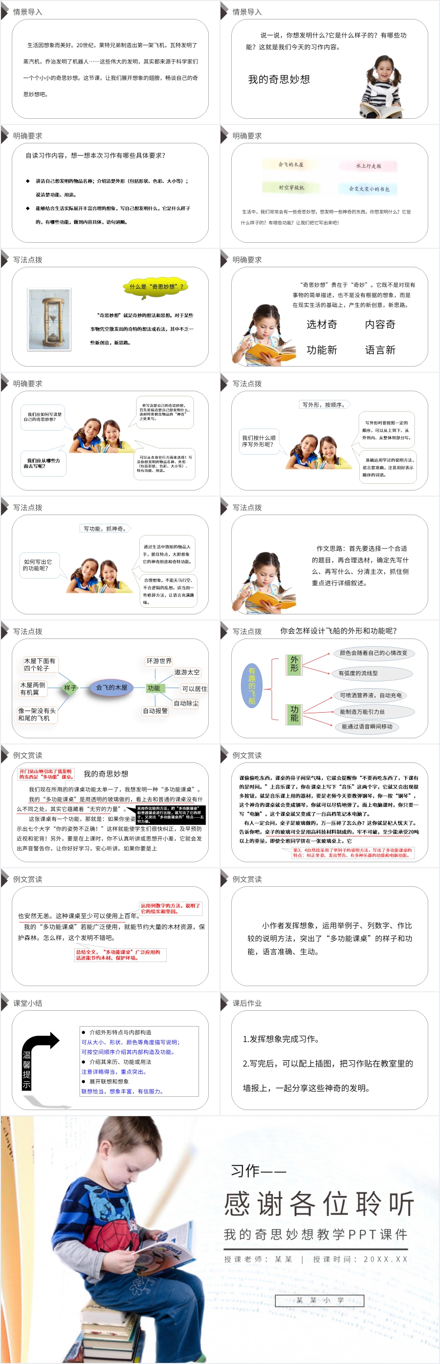 我的奇思妙想教学PPT课件 我的奇思妙想教学PPT课件