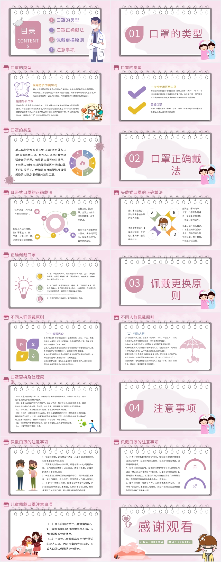 科学规范戴口罩主题宣传PPT 科学规范戴口罩主题宣传PPT