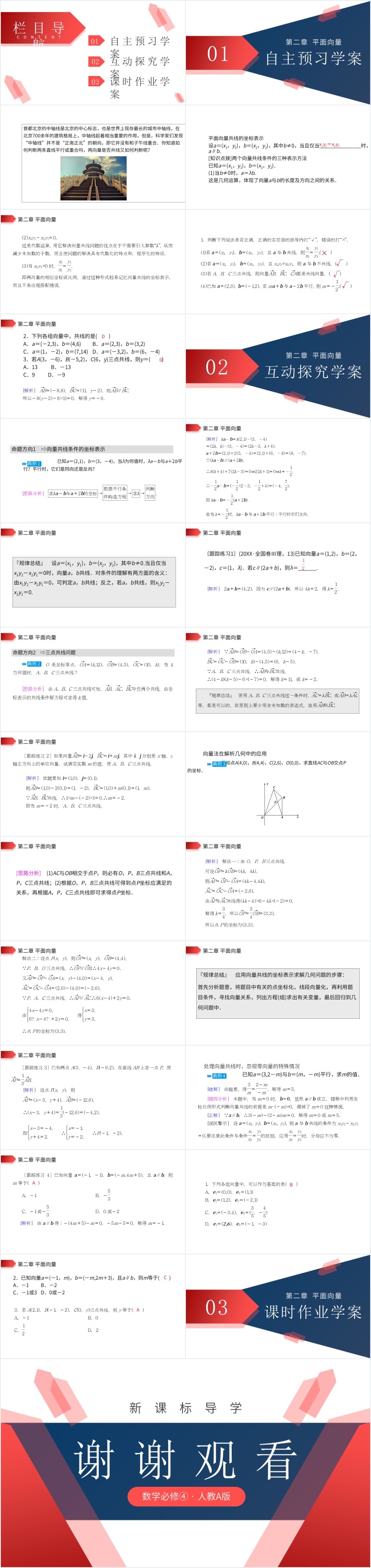 平面向量共线的坐标表示PPT课件 平面向量共线的坐标表示PPT课件