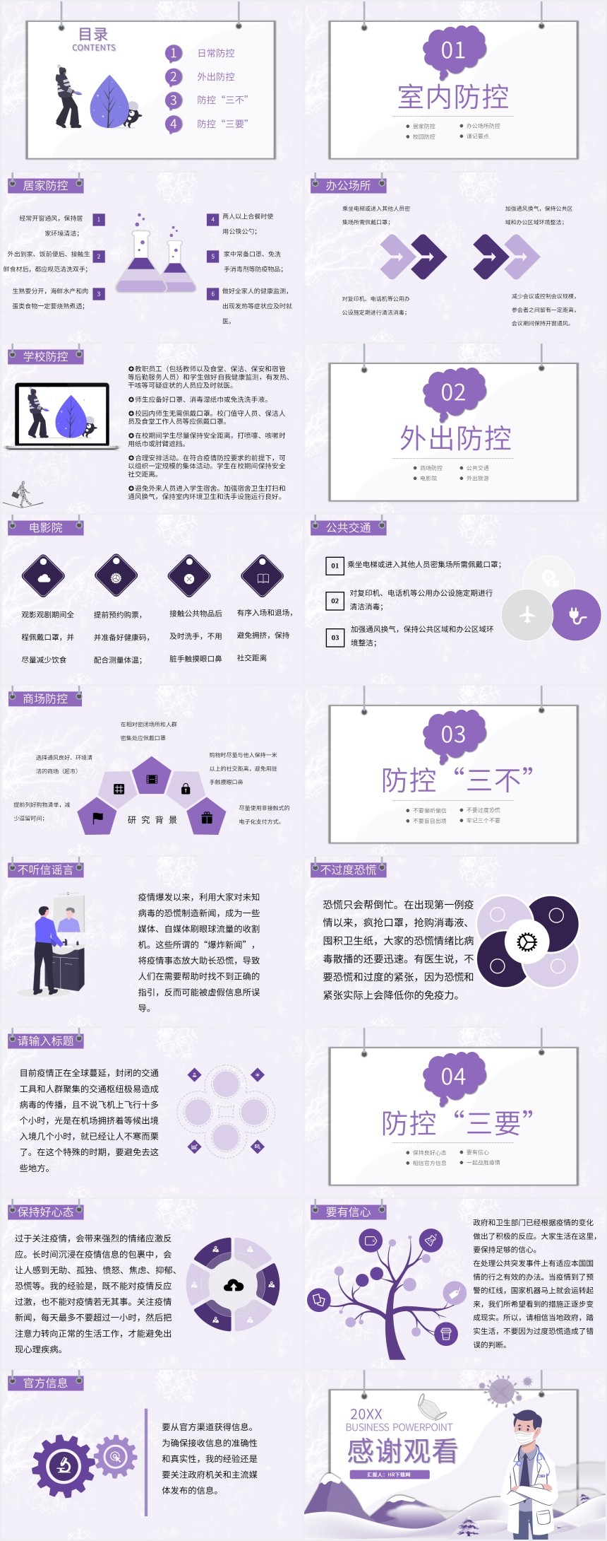 冬季疫情安全防控PPT 冬季疫情安全防控PPT