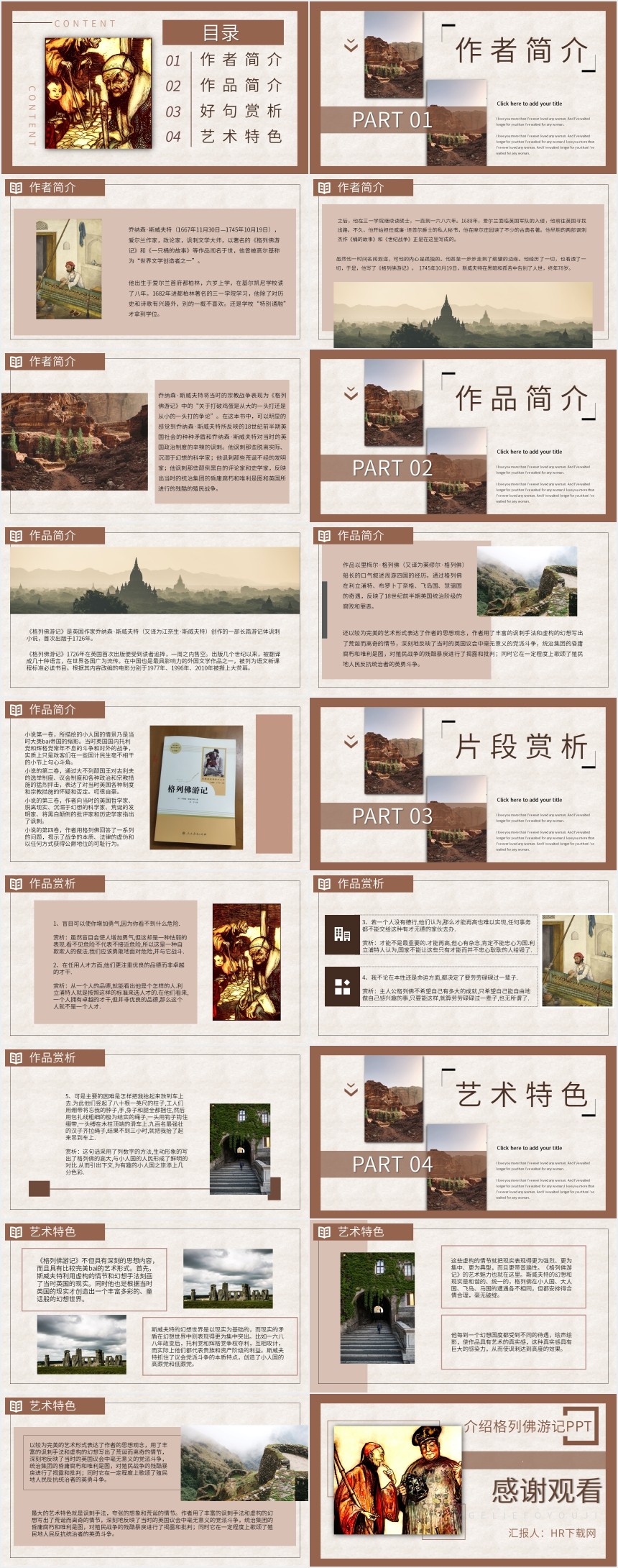 介绍格列佛游记PPT 介绍格列佛游记PPT