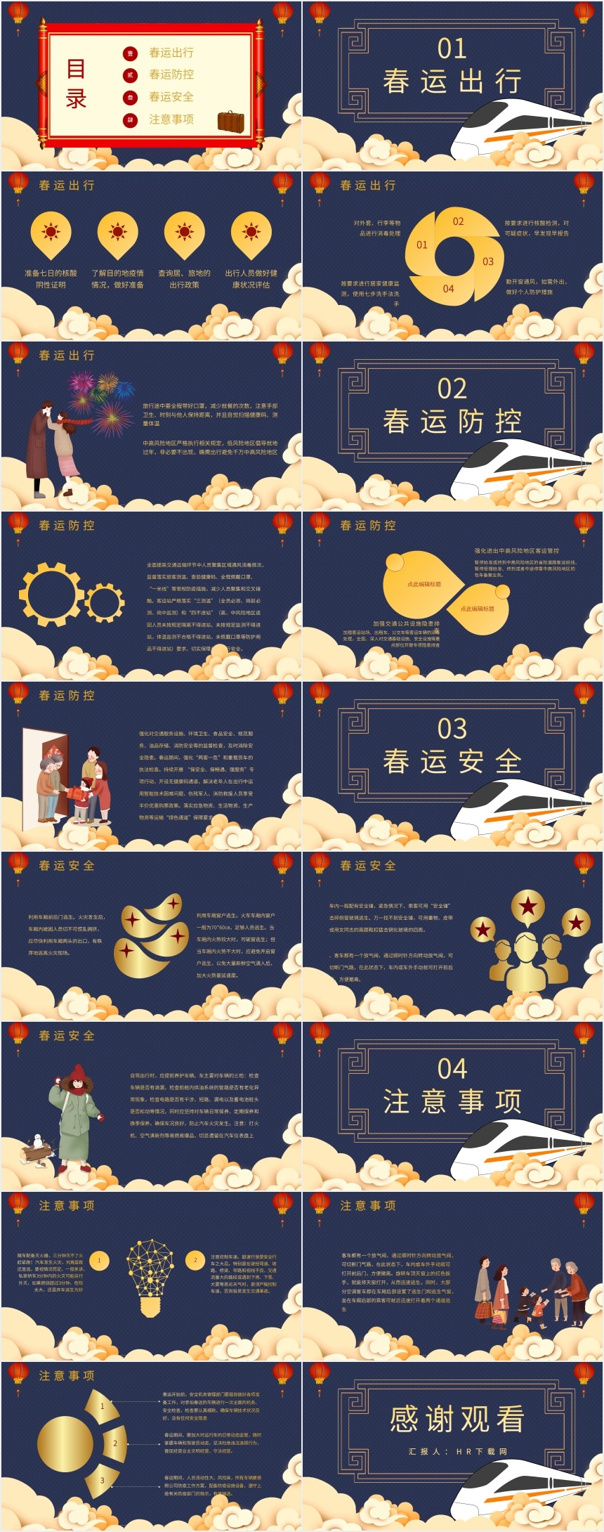 春运出行防疫PPT 春运出行防疫PPT
