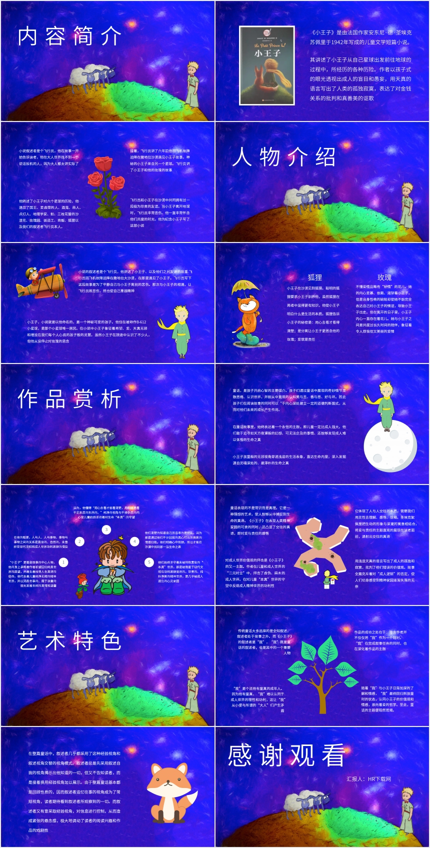 好书推荐小王子PPT 好书推荐小王子PPT