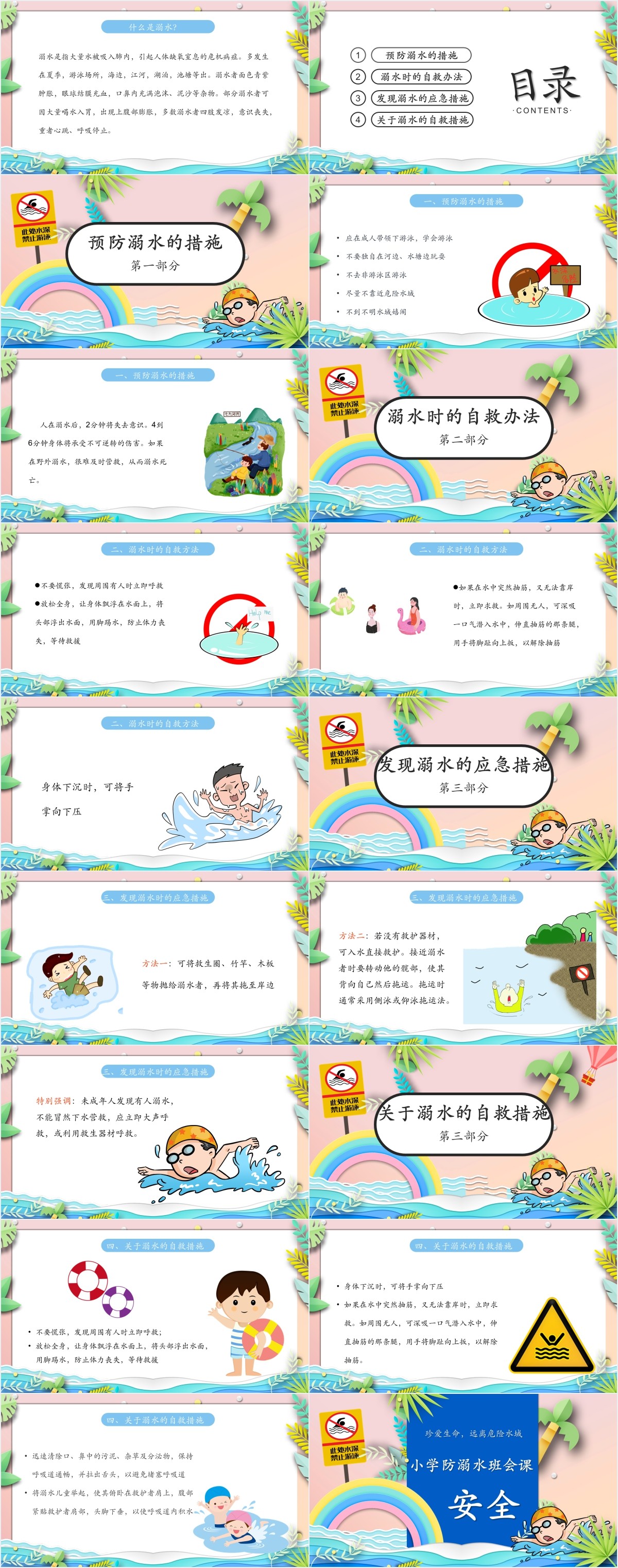 小学防溺水班会课安全PPT 小学防溺水班会课安全PPT
