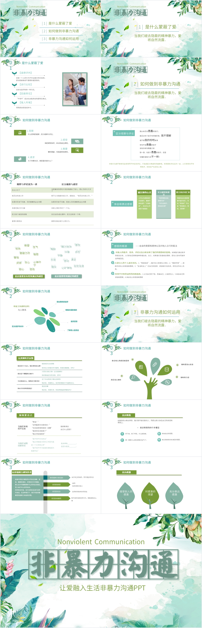 让爱融入生活非暴力沟通PPT 让爱融入生活非暴力沟通PPT