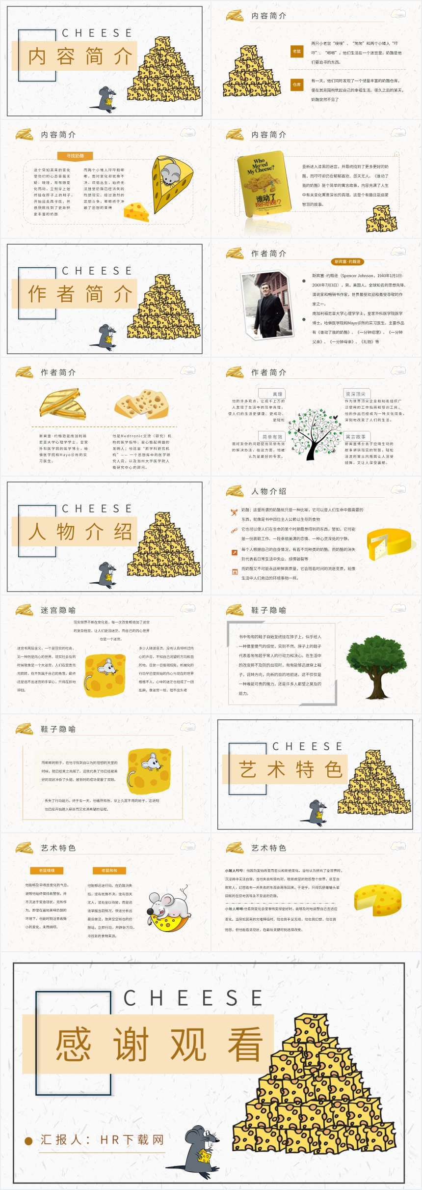 谁动了我的奶酪读书分享PPT 谁动了我的奶酪读书分享PPT