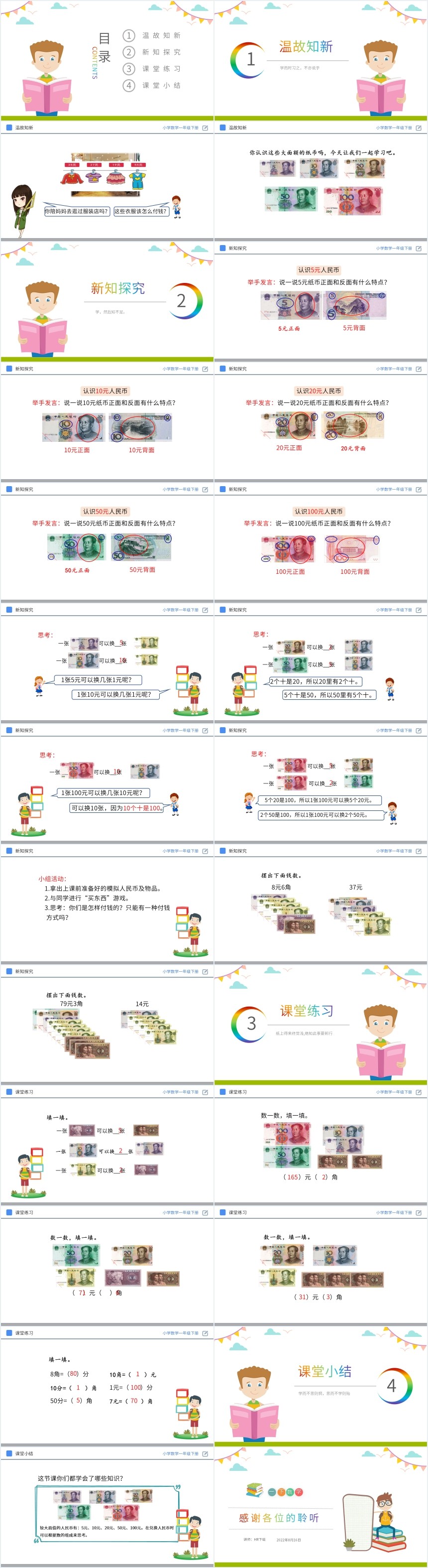 小学一年级下册认识人民币PPT课件 小学一年级下册认识人民币PPT课件