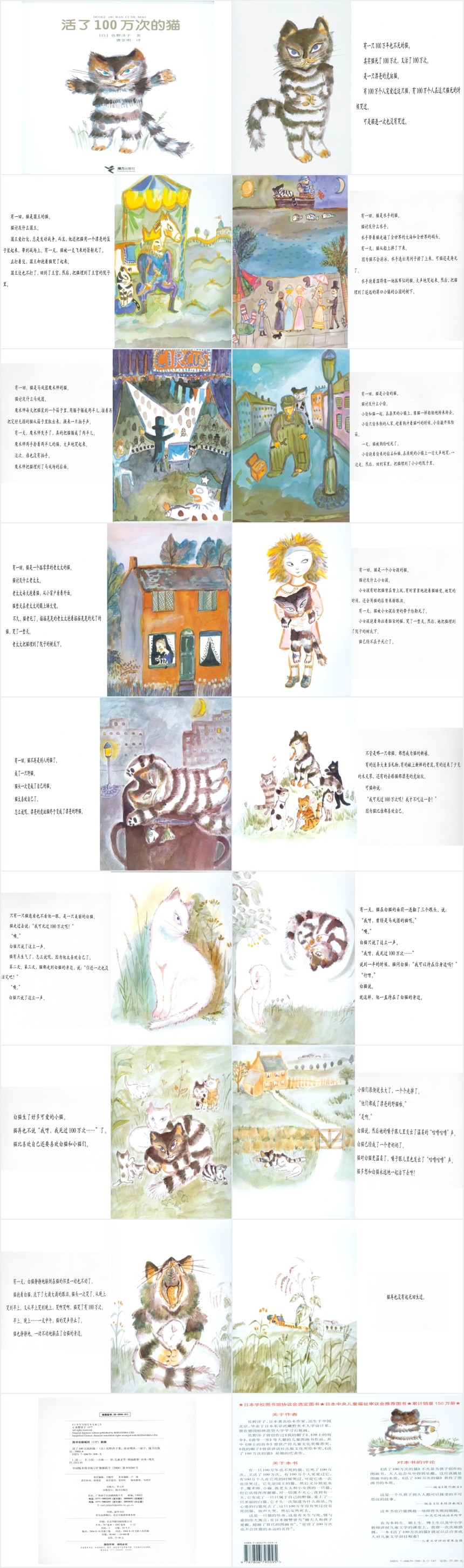 活了100万次的猫绘本故事PPT课件 活了100万次的猫绘本故事PPT课件