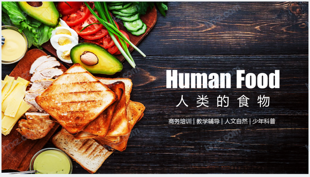 食物对人类的重要性PPT模板截图